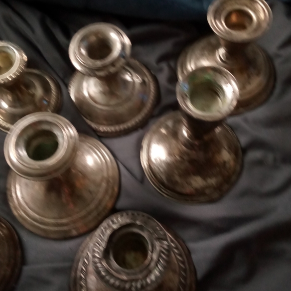 Elegant Silver Candle One Candle Lot